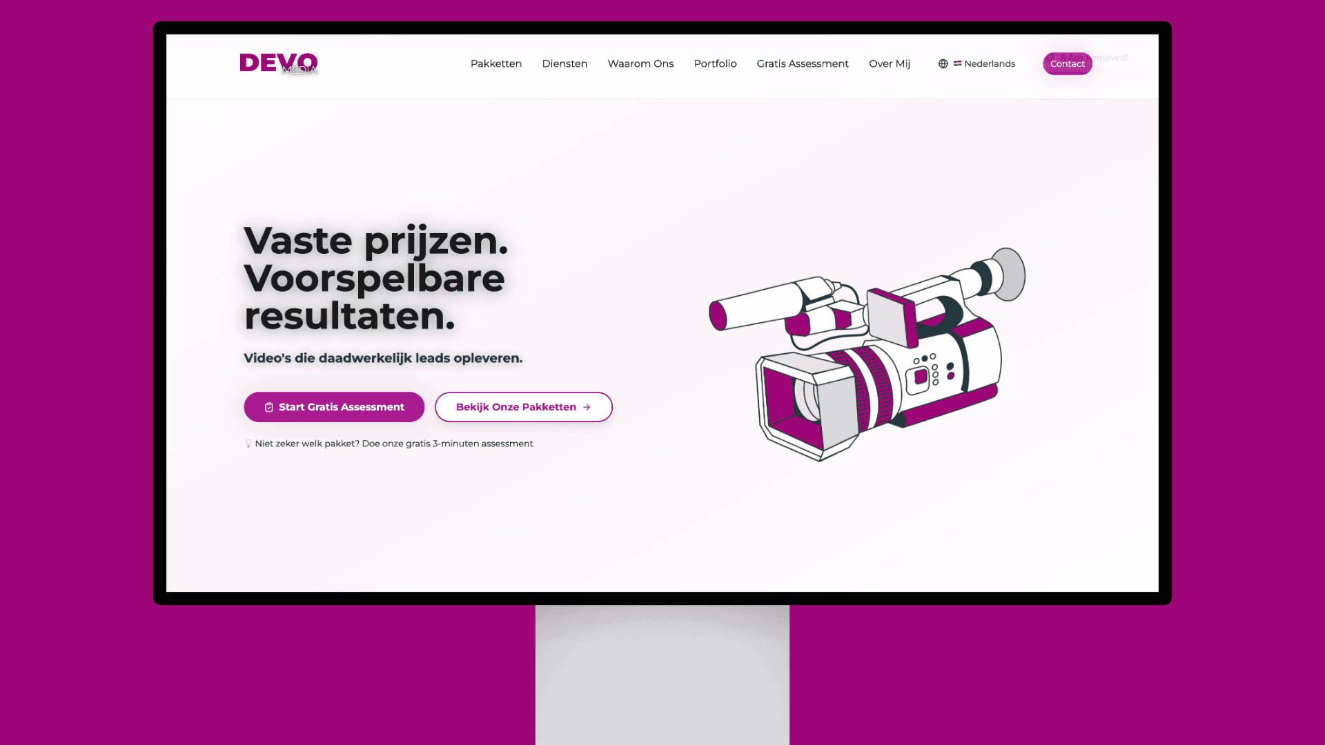 Screenshot van Devo Media